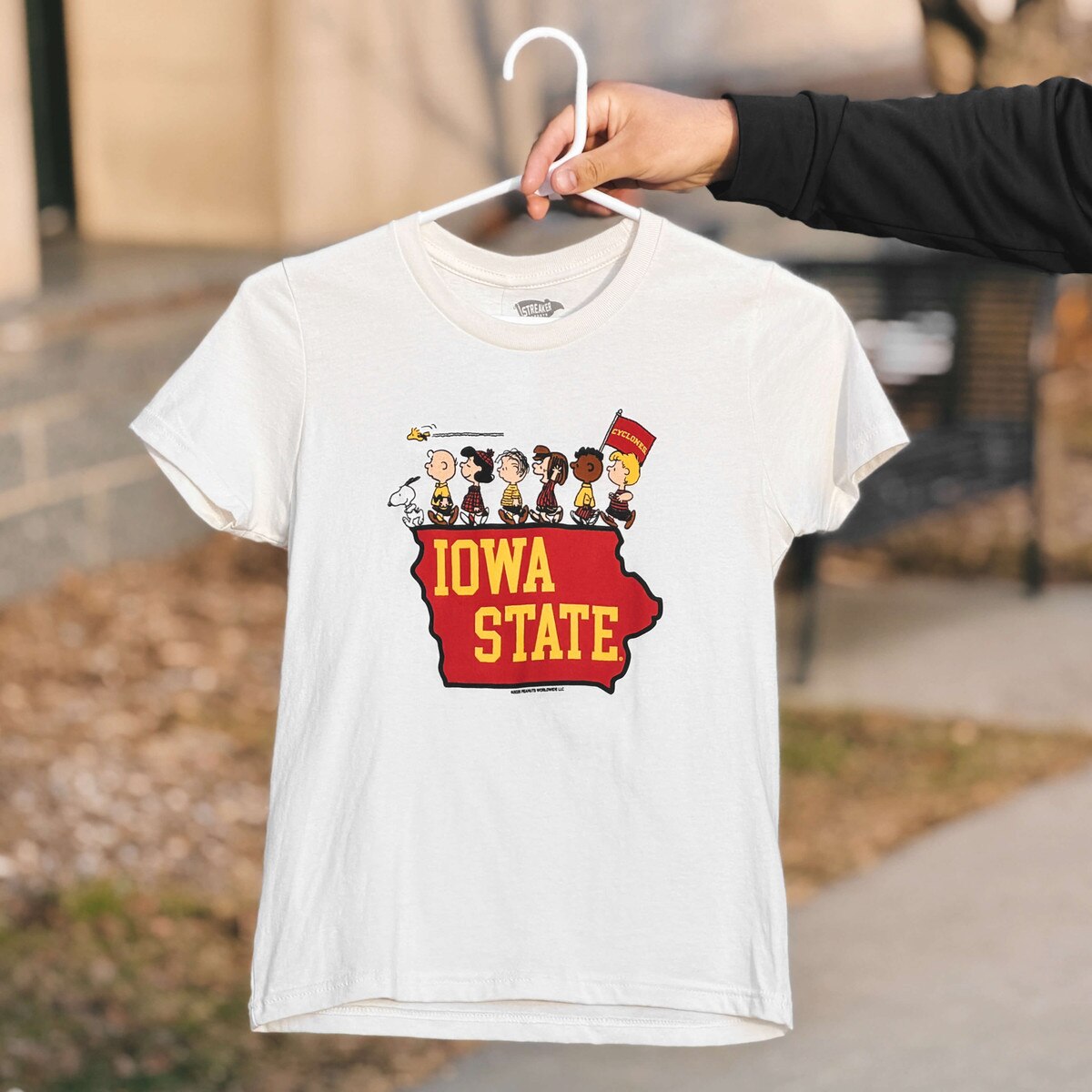 Peanuts x Iowa State Youth White The Gang Short Sleeve T-Shirt